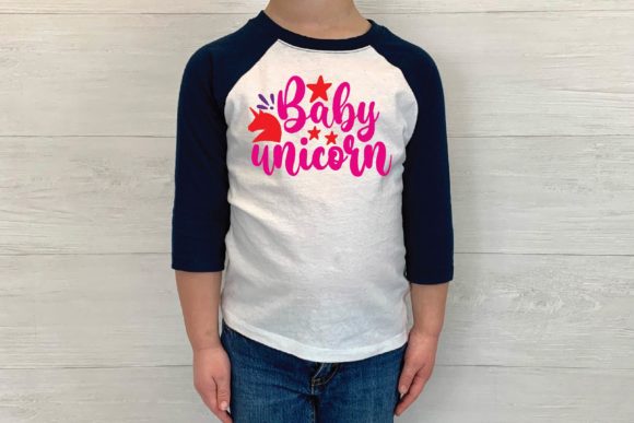 Baby Unicorn Svg Graphics for T-Shirt Designs