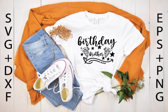Birthday Brother Graphics for T-Shirt Designs
