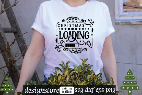 Christmas Loading Svg Graphics for T-Shirt Designs