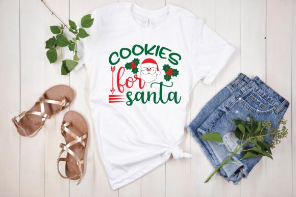 Cookies for Santa Svg Graphics for T-Shirt Designs