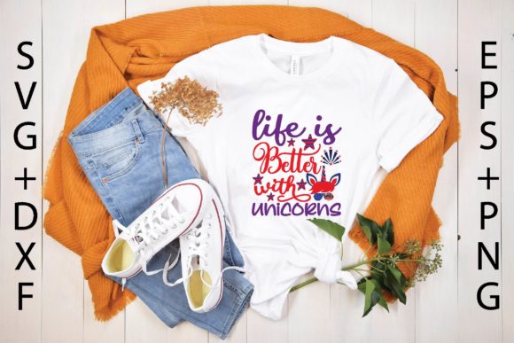 Life is Better with Unicorns Graphics for T-Shirt Designs
