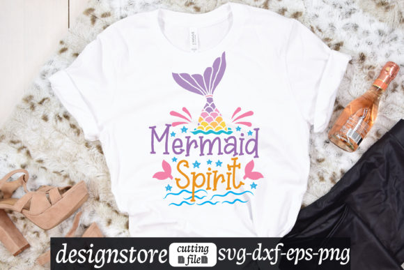 Mermaid Spirit Svg Graphics for T-Shirt Designs