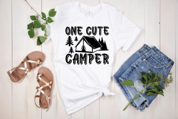 One Cute Camper Svg for Graphics and T-Shirt Designs