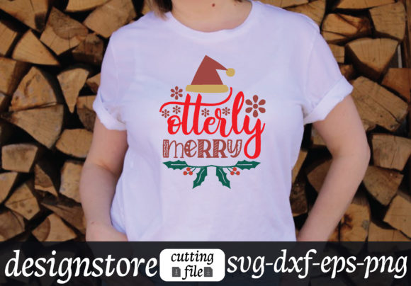 otterly merry svg: A Graphic Design Asset for T-Shirt Designs