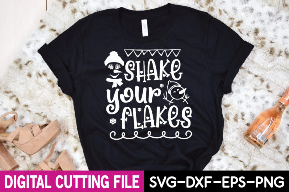 Shake Your Flakes Svg Graphics for T-Shirt Designs
